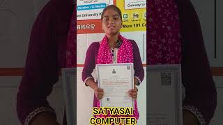 OSCIT COURSE, Madhusmita Received her Certificate , SATYASAI COMPUTER  ACADEMY, B-Guide & Learning