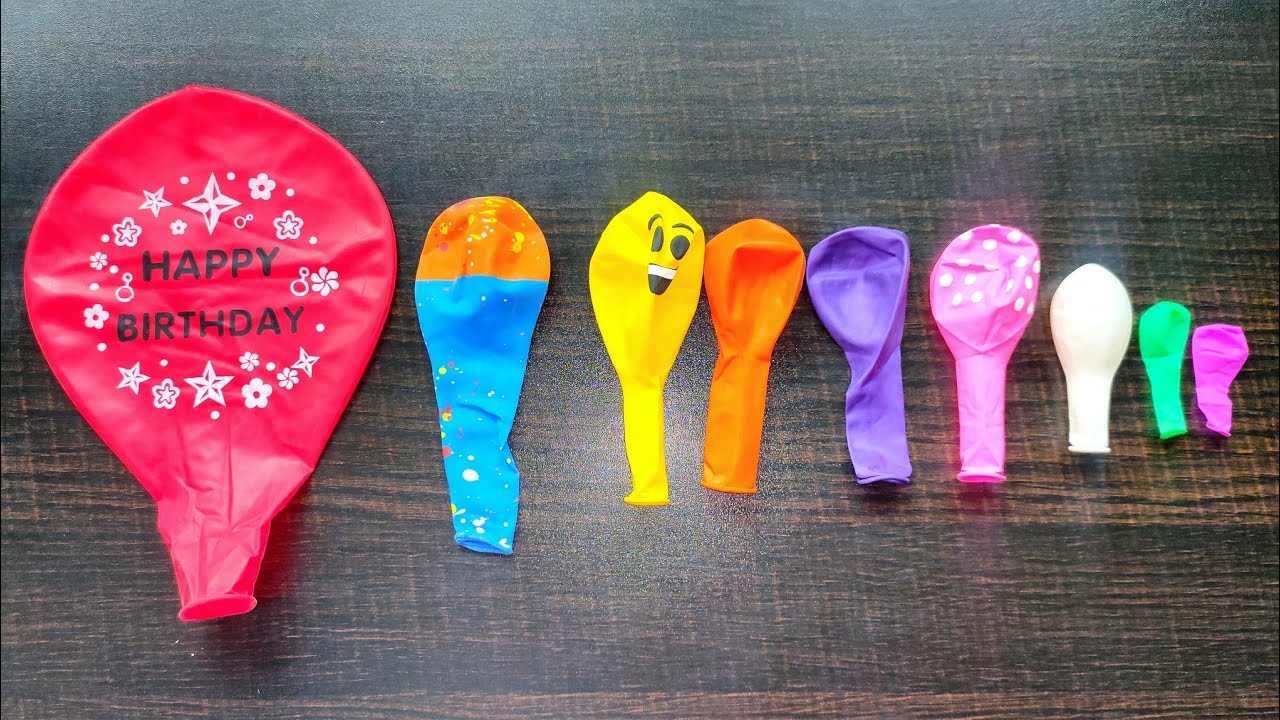 Small and Big Colorful Balloons Satisfying Unboxing ASMR 🎈 🌈 #asmr #satisfying #balloonexperiment 