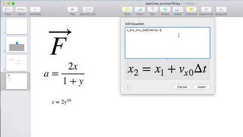 Super Quick Intro to LaTeX equations in Keynote