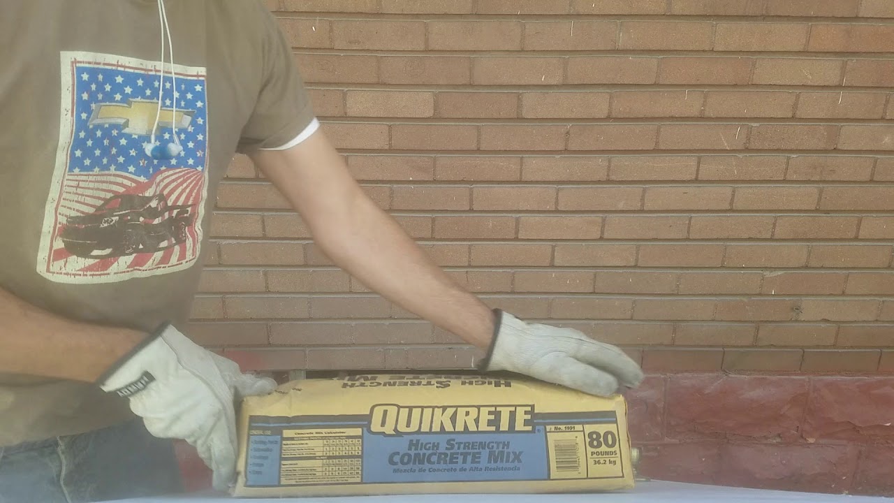 How to quickly get 80 lb bags of concrete into basement YouTube