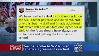 West Virginia Gov.: Tentative Deal Reached To End Teachers' Strike