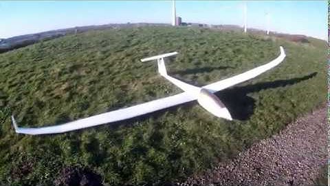 RC big scale foam Duo Discus 6 meter glider building video time lapse