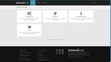 Free Blesta Hosting Theme - LowEndHost