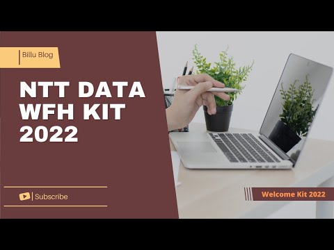 WFH NTT Data Kit 2022 || Welcome Kit NTT Data 2022 ||  WFH 2022 || NTT Data