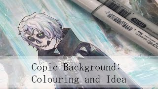 Copic Background: Colouring and Idea