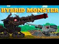 Hybrid Monster vs Dora - Cartoons about tanks