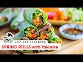 FRESH SPRING ROLLS with Yakiniku (Japanese BBQ Beef + Homemade Sauce Recipe)