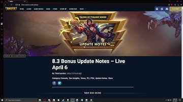 SMITE 8.3 Bonus Update Notes Review!