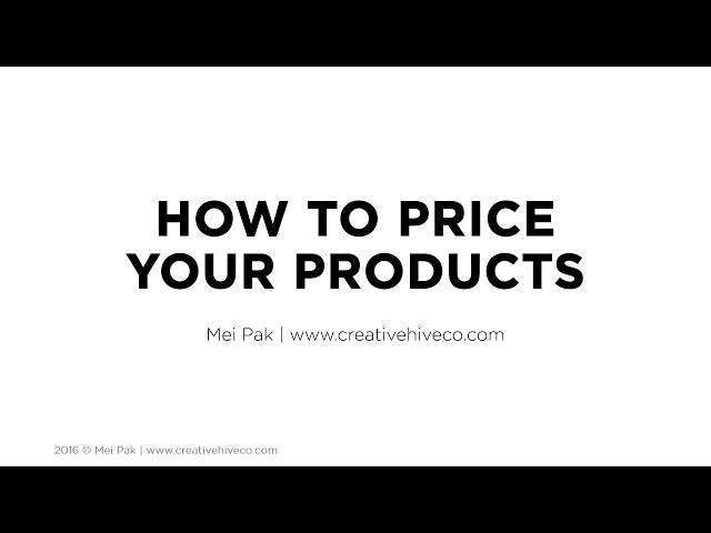 The Right Way to Price a Handmade Product (Step-by-Step Formula) - Made  Urban