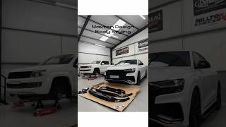Audi Q8 S Line Full Maxton Design Gloss Black Body Kit Fitted