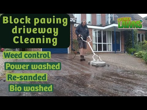 How to clean a block paved driveway. Belfast & Newtownabbey