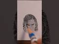 Try drawing portraits with fingerprints  #Fingerprintsdrawing #shorts #dpartdrawing