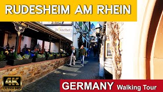 🇩🇪 Rüdesheim am Rhein, Germany 4K 60fps Walking Tour
