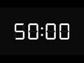 50 Minute Timer with Alarm – 3000 Second Countdown