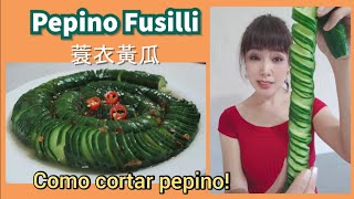 Pepino Fusilli 蓑衣黃瓜 by Sunny cooking 230 views 2 years ago 3 minutes, 33 seconds
