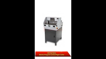 ROYALTECH Electric Program Control Paper Cutter _ Demo/Tutorial