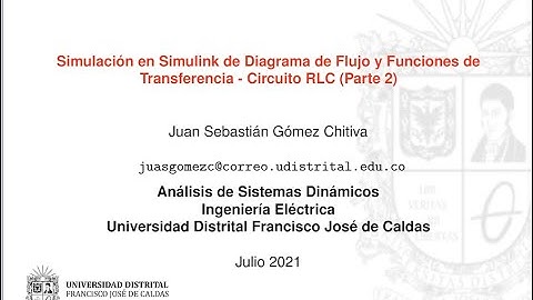 Simulación en Simulink de Diagrama de Flujo y Funciones de Transferencia - Circuito RLC (Parte 2)