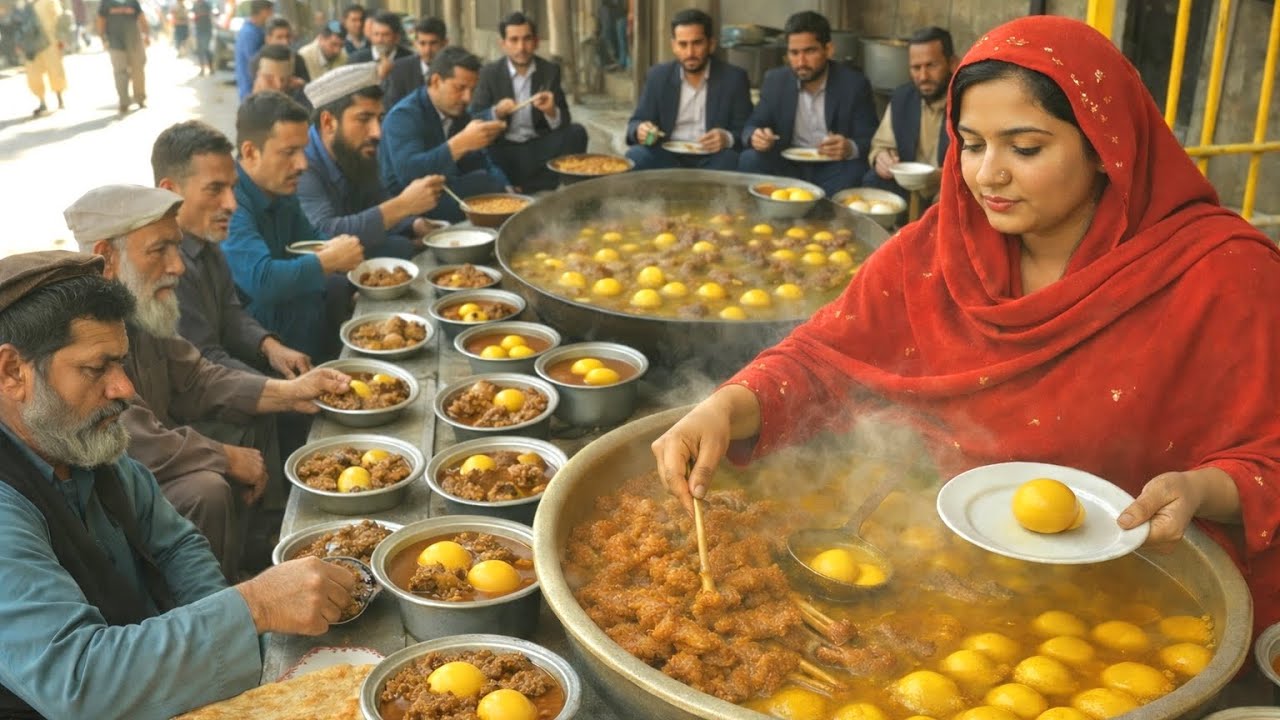 World Most cheap Afghan Street Foods - Jalalabad Local Bazar street foods Biryani - liver fry | 4K