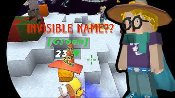 How to get Invisible Name in Blockman Go??