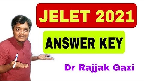 #JELET 2021 ANSWER KEY