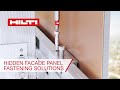 Hilti offers Innovative Solutions for Hidden Façade Cladding Fastening
