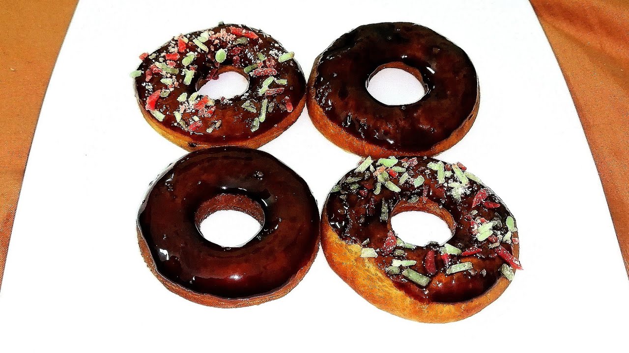 Chocolate Donuts Without Egg Easy Recipe 🍩 YouTube