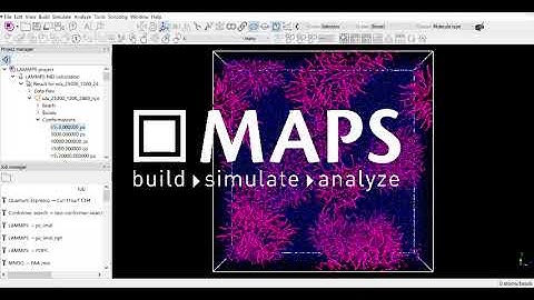 Demo video of SCIENOMICS MAPS platform in the field of mesoscale simulations (GROMACS, LAMMPS)