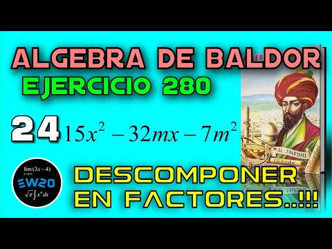 Descomponer en factores - Algebra de Baldor Desde Cero - Ejercicio 280 24