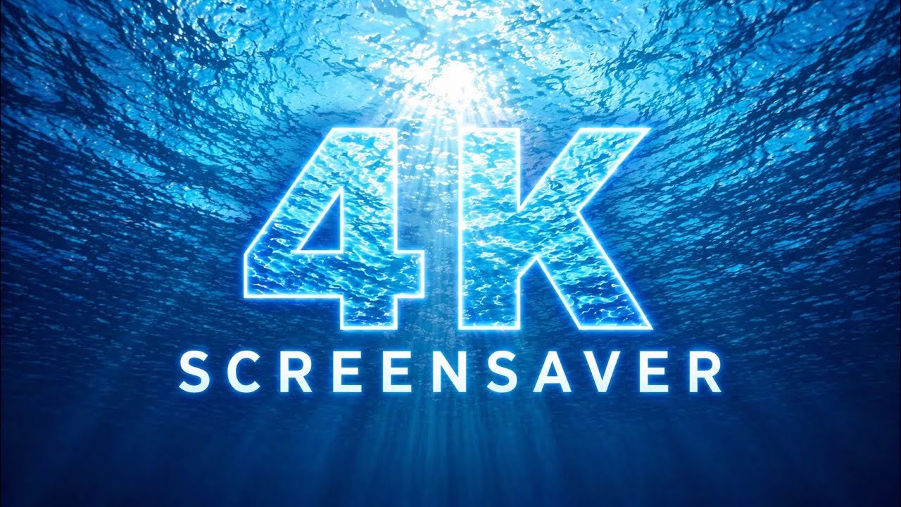 Calm Screen 4K TV Screensaver Loop | Calm Ocean Sun Rays Silent Background (1 Hour ...