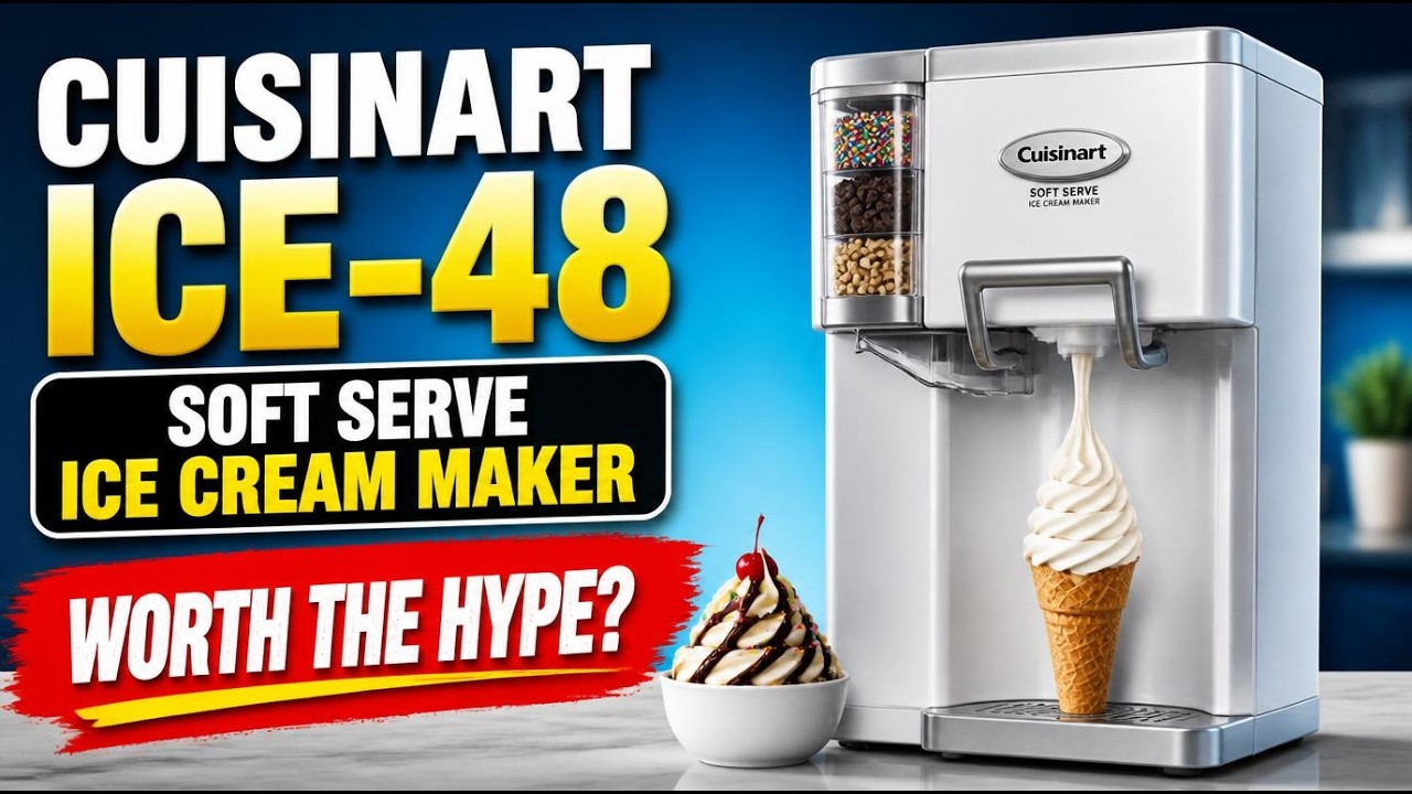 Cuisinart ICE-48 - Soft Serve Ice Cream Maker - Worth The Hype