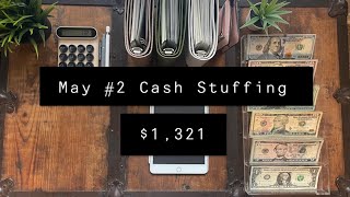 May # 2 Cash Stuffing! | $1,321 | Combined Income | Cash Envelope System