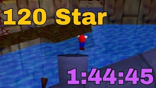 SM64 | 120 Star Speedrun done in 1:44:45