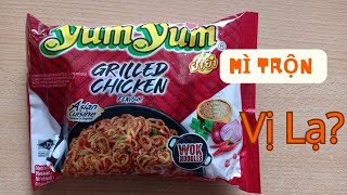 Mì khô vị GÀ NƯỚNG lạ miệng của hãng Mì Thái Lan Yum Yum | Gia Đình H&M