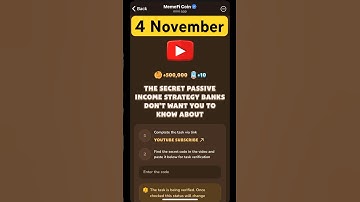 MemeFi youtube video code today 4 November | MemeFi YouTube video secret code today | #crypto