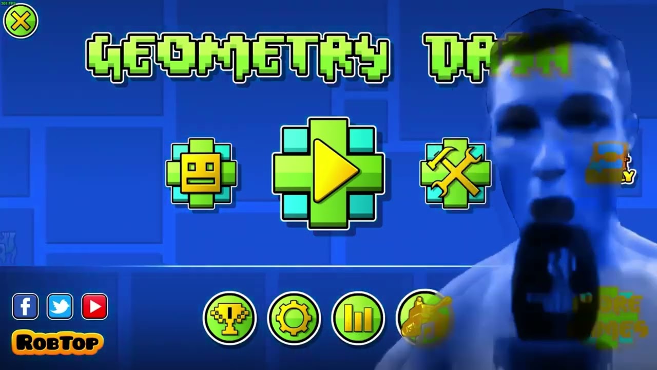 Cristiano Ronaldo Siuuu but it's Geometry Dash 4 