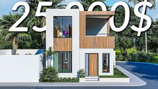 (6x7 Meters) Small House Design Idea with 3 Bedrooms | An Amazing House Design | Woodnest Style