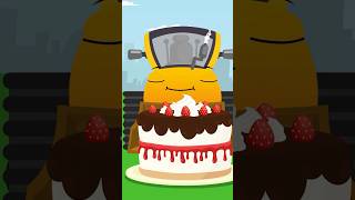 Le bulldozer 🚜 fête son anniversaire 🎂 #animation #carsstories #cartoon #cars #dessinsanimés