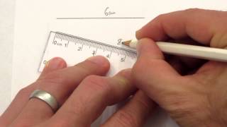 1 Measuring line to nearest cm