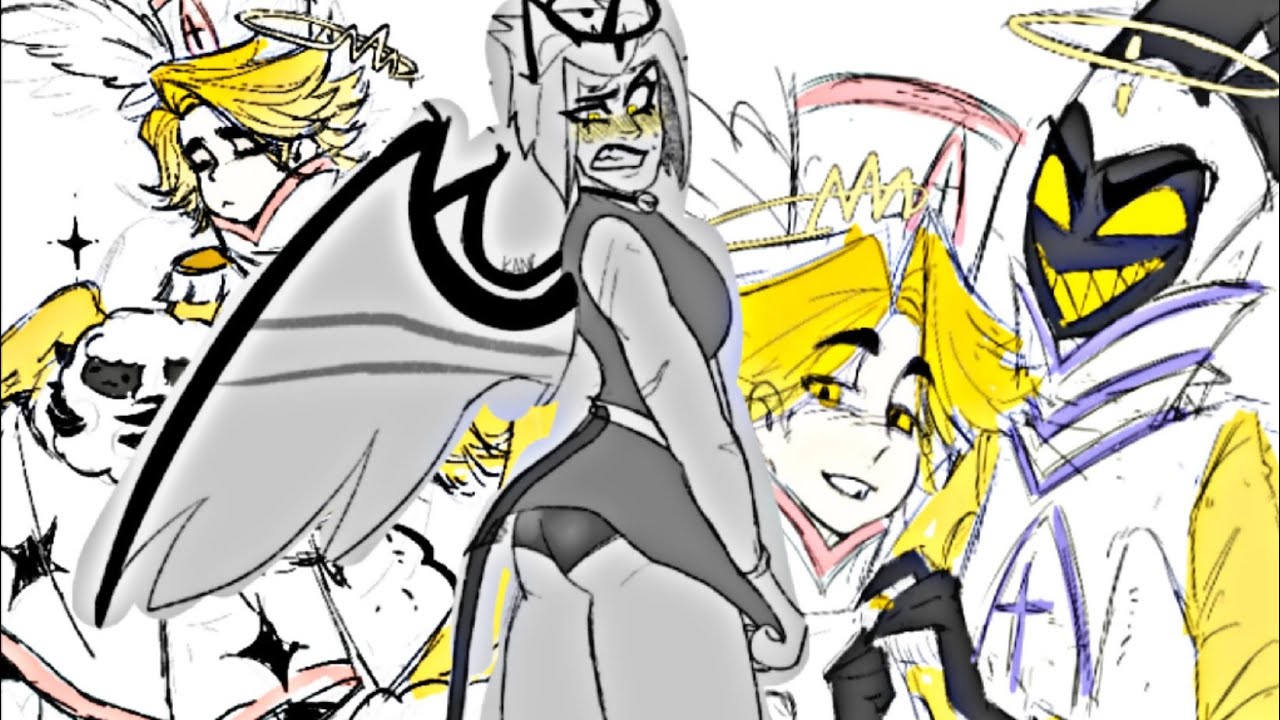 LUTE QUIERE QUE ABEL SE COMPORTE COMO ADAM. (HAZBIN HOTEL) COMIC FANDUB.