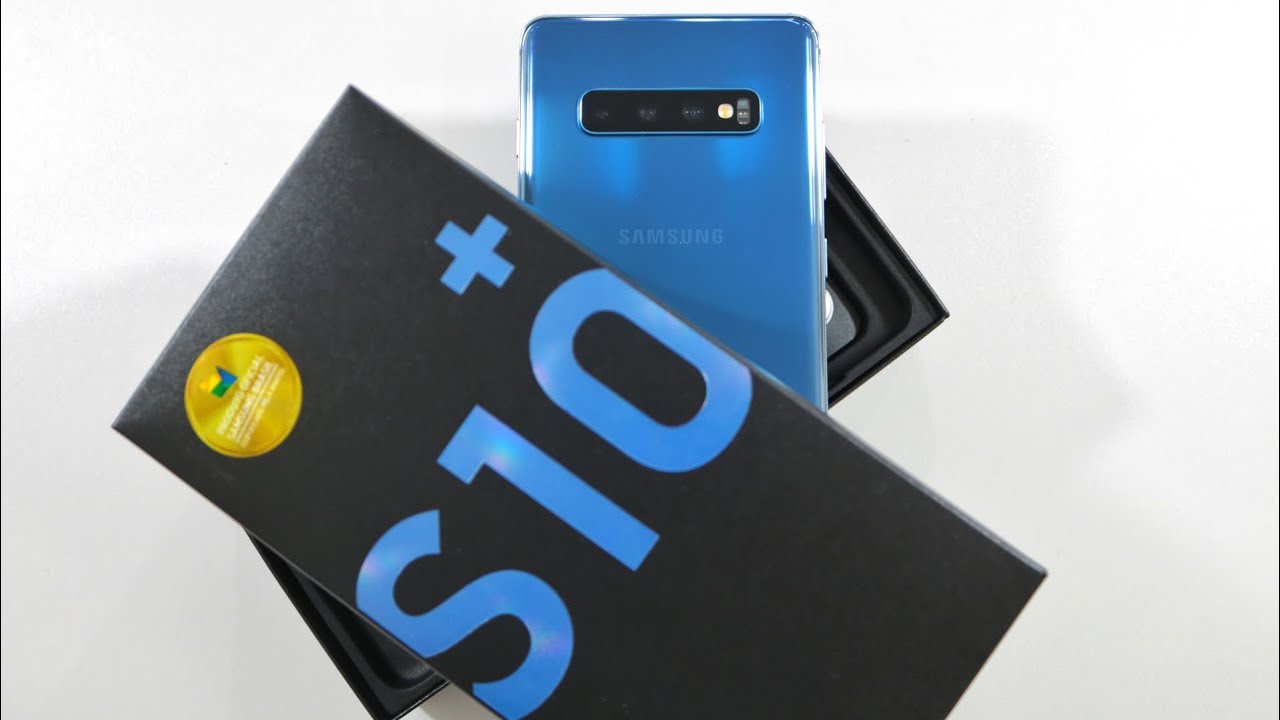 Galaxy S10 Plus Azul Unboxing | 😱 R$ 2400 😱 - YouTube