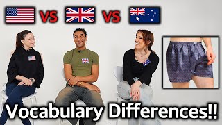 Word Differences Between English Speaking Countries!!(US,UK,Australia)