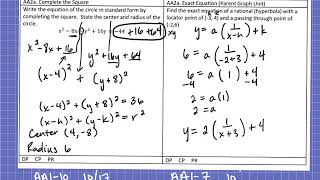 AA Final Exam Review- Semester 1