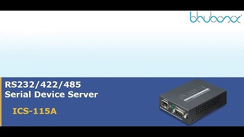 ICS-115A RS232/RS422/RS485 Serial Device Server with 1-Port 100BASE-FX SFP