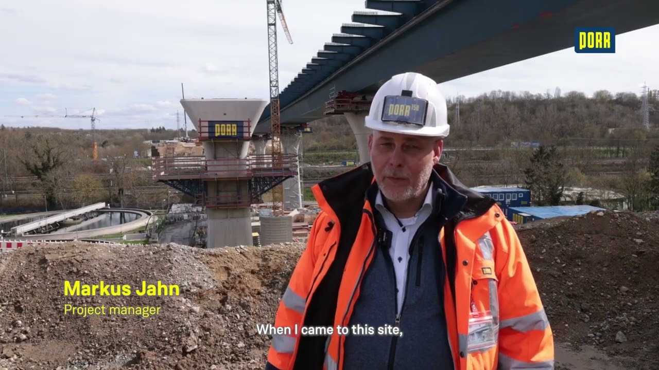 PORR Germany: A66 Salzbachtal Bridge - Bridge building for south bridge ahead of schedule.