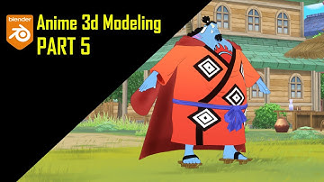 Making Anime Model in BLENDER 3.6 || Jinbe-One Piece || Final part || MODELING TIMELAPSE