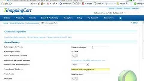 How To Set Up An Auto-responder - Part 1