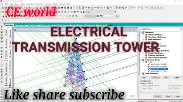 Design of Transmission tower in staad pro v8i