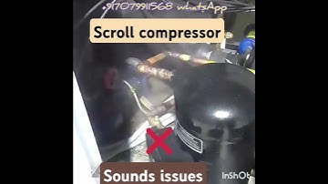 scroll compressor abnormal sounds #viralvideo #treadingmemes #video #compressor #sound #acwork