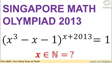 Solving a power equation --- SMO 2013