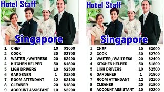 SALARY 15$/ HOUR / RESTAURANT / SHOPPING MALL JOBS IN SINGAPORE ????